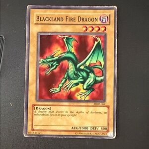 Yu-Gi-Oh! Blackland Fire Dragon Trading Card - Green